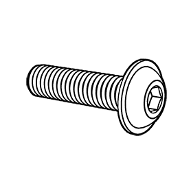 ISO7380-2內(nèi)六角平圓頭帶墊機螺釘